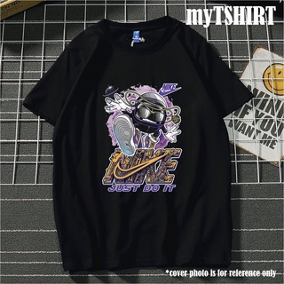 NIKE NBA เสื้อยืดจอร์แดน ฮิปฮอป แร็พ แขนสั้น ไฮสตรีท เรโทร คอกลม สั้น NIKE เสื้อยืดผู้ชาย 9+7