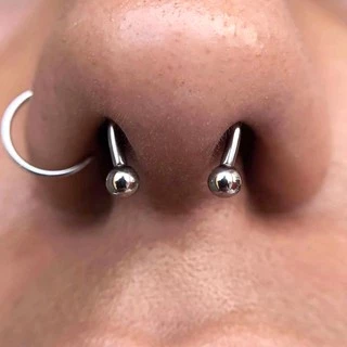 จิวหูสแตนเลส จิวคิ้ว จิวจมูก จิวปาก จิวเกือกม้า -1 ชิ้น | NHS | HorseShoe Stainless Steel earring - 1 Piece