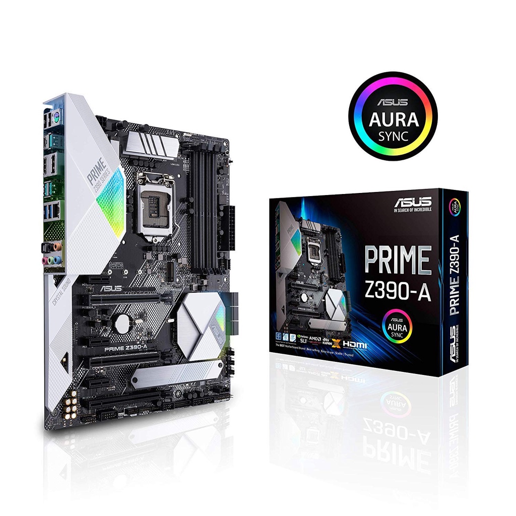 MAINBOARD (เมนบอร์ด) 1151v2 ASUS PRIME Z390-A RGB ตัวท็อป พร้อมส่ง