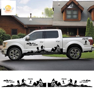 สติกเกอร์ติดตัวถังประตูรถยนต์ DIY สําหรับ Ford Ranger Raptor F150 F-150 Off Road 4X4 8 ชิ้น