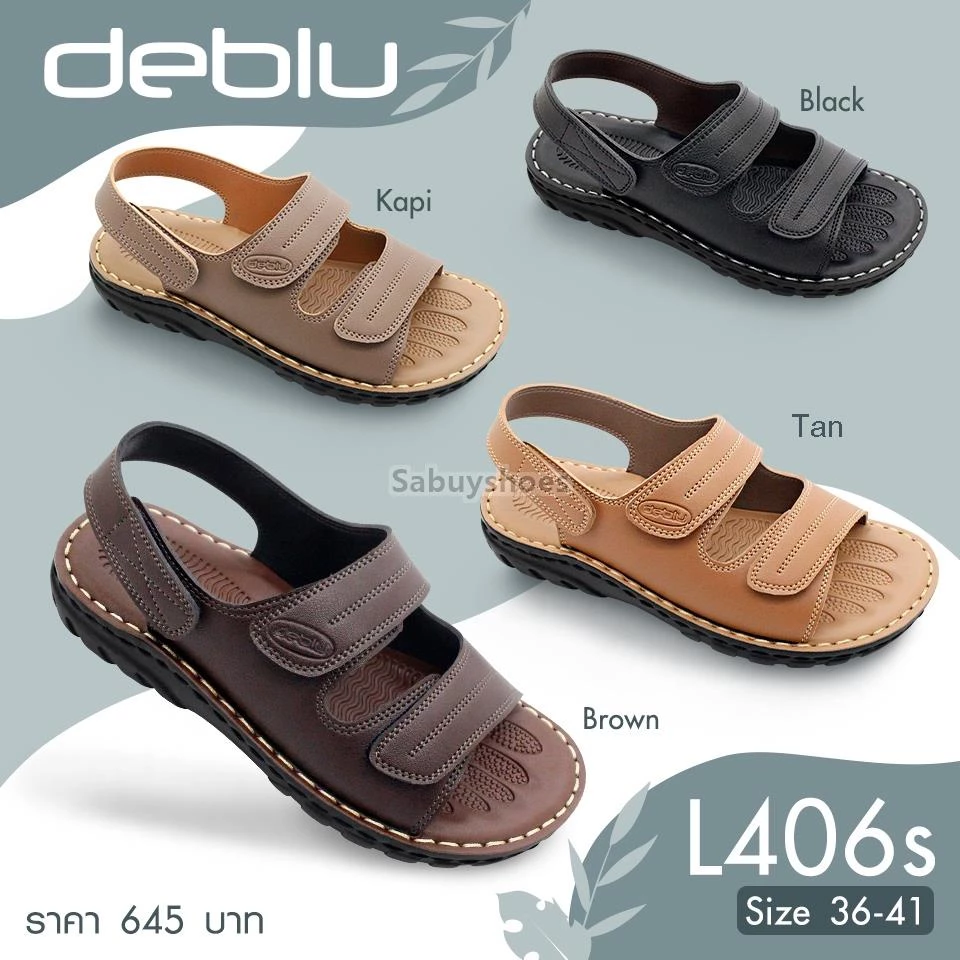 รองเท้าแตะหญิงรัดส้นเพื่อสุขภาพ DEBLU รุ่น L406S