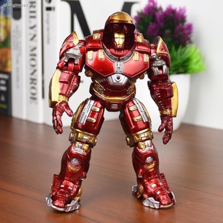 Figure ของสะสม โมเดลตัวการ์ตูน✚Avengers 4 รุ่นที่สอง anti-Hulk armored Iron Man MK44 เคลื่อนย้ายได้รูปเรืองแสงเครื่องประ