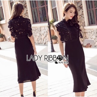 Lady Rebecca Sweet Elegant Black Lace Self-Portrait Dress