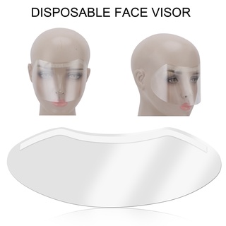 Disposable Face Visor 50 ชิ้น ที่บังแดด แบบใช้แล้วทิ้ง ใส ป้องกันฝักบัว สําหรับอายไลเนอร์ คิ้ว สักขนตา ต่อขนตา สเปรย์ฉีดผม