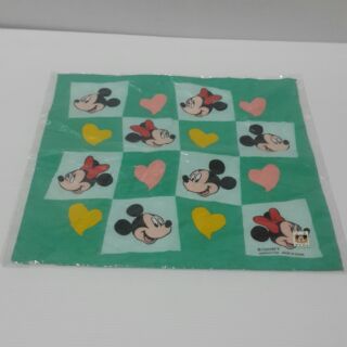 ผ้าเช็ดหน้า mickey&amp;minnie mouse