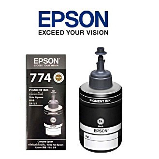 Epson T7741 หมึกกันน้ำของแท้ 100% L605 L655 L1455 M100 M200 1ขวด BKT7741/CYT6641/MTT6641/YLT664
