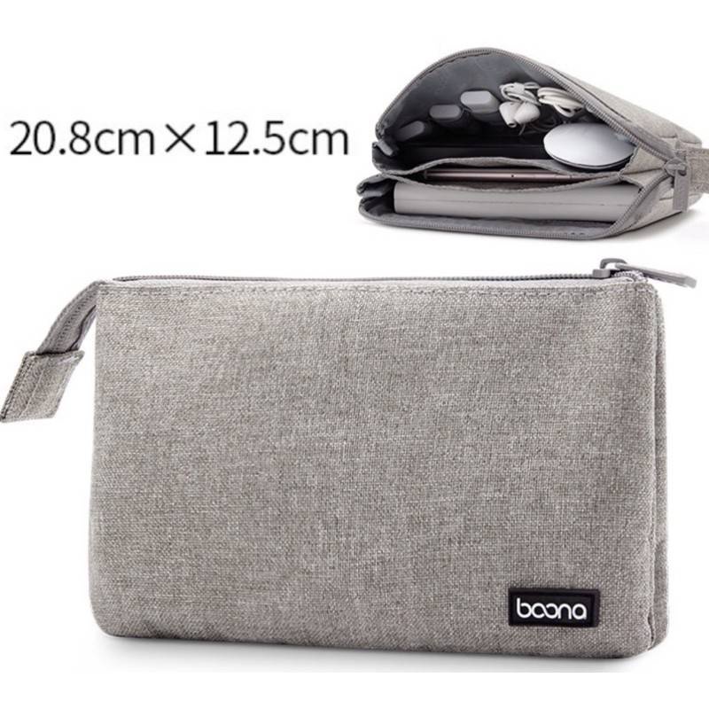 กระเป๋าIT HDD ใส่มือถือ เก็บอุปกรณ์ โน๊ตบุ๊ค หูฟัง 129 ฿ 2 สี กันน้ำ กันฝุ่น ขนาดใหญ่ 20.8 X 12.5 CM.กระเป๋าจัดระเบียบ