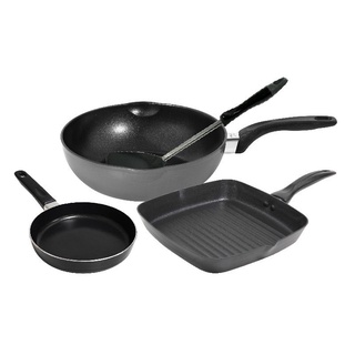 Seagull Cooking Set ชุดเครื่องครัว ปรุงอาหารไม่ติดกระทะ อเนกประสงค์ มิกซ์ 4 ชิ้น