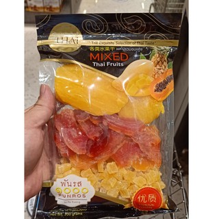 ecook ขนมไทย ผลไม้อบแห้ง รวมรส พันรส ผลไม้แปรรูป g punros solf dried mixed thai fruit 300g