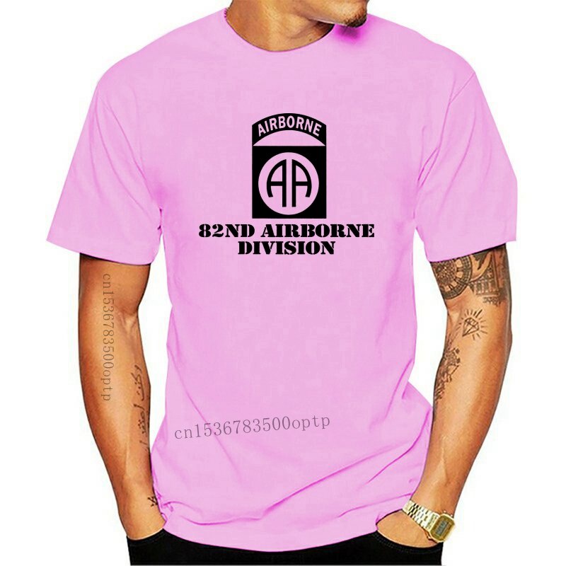 ผู้ชาย T เสื้อ US Army 82nd Airborne Division All Americans Veteran Subdued เสื้อยืดผู้ใหญ่เสื้อลําล