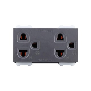 เต้ารับคู่ 3 ขา มีกราวด์ PANASONIC WEG15929H DOUBLE SOCKET PANASONIC WEG15929H 3-PIN