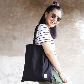 Plain Tote bag สี Black