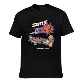 ผ้าฝ้ายคอกลมเสื้อยืด ผ้าฝ้าย พิมพ์ลาย Phoenix Suns The Final Shot Devin สําหรับผู้ชายfrom S-4XL