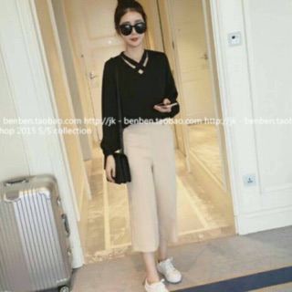 Set เสื้อสไตล์เกาหลี+กางเกง
