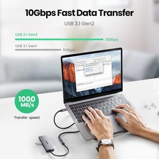 UGREEN สายต่อ USB C USB Type C 3.1 Gen 2 Male to Female Fast Charging & Audio Data Transfer Cable for MacBook Pro iPad