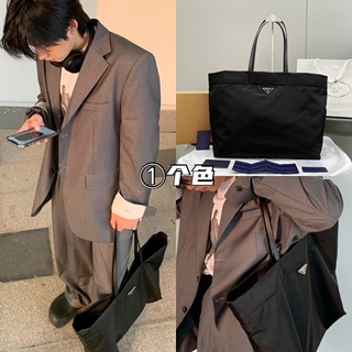 พรี  ​Prada TOTE Re-Nylon กระเป๋าหิ้ว แบรนด์เนน ผู้ชาย กระเป๋าแฟชั่น กระเป๋าถือ