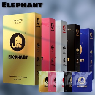 ถุงยางอนามัย ELEPHANT มีให้เลือก 5 สี (10 ชิ้น / 1 กล่อง) ขนาดบางเฉียบ 0.01 มม. ** ไม่ได้ระบุชื่อผลิตภัณฑ์ในหีบห่อ *