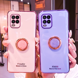 เคสมือถือกลิตเตอร์พร้อมแหวนนิ้วสําหรับ Samsung Galaxy A42 5G A41 A31 Note 20 Ultra S10e S10 Plus Note 10 Lite S20 FE M51