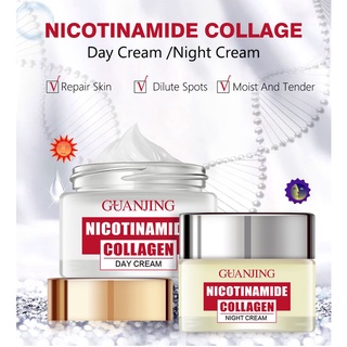 Guanjing Nicotinamide Collagen เดย์ครีม ลบจุดด่างดํา เครื่องสําอางดูแลผิว 50 มล.-GJ81953