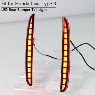 หลอดไฟท้ายรถยนต์ led สีแดงสําหรับ honda civic type r 2017-2020