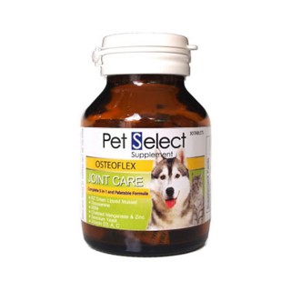 Pet Select OSTEOFLEX Joint Care (หมดอายุ 4/2024)บรรจุ 30 เม็ด อาหารเสริม วิตามินบำรุงข้อสุนัข