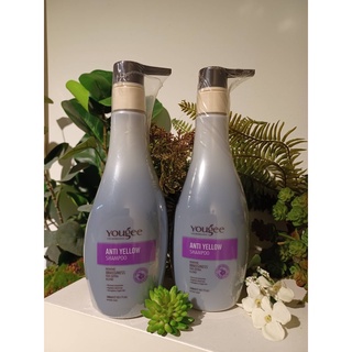 ยูจี แชมพู/ทรีเมนท์ลดประกายเหลือง แชมพูม่วง Yougee Anti Yellow Shampoo / Yougee Colour MagicTreament(Grey) 300ml