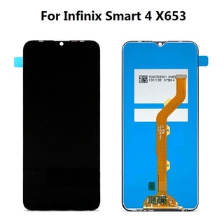 ชุดประกอบหน้าจอสัมผัส LCD และดิจิไทเซอร์ สีดํา สําหรับ Infinix Smart 4 X653