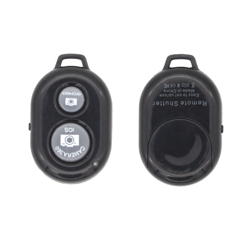 【 พร้อมส่ง】Bluetooth รีโมทถ่ายรูป แบบไร้สาย รีโมทบลูทูธ remote bluetooth AB shutter3 รีโมทถ่ายรูปไร้สาย แถมถ่าน (Black)