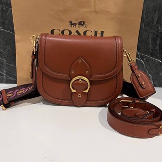 COACH (C3837) BEAT SADDLE BAG WITH HORSE AND CARRIAGE PRINTT