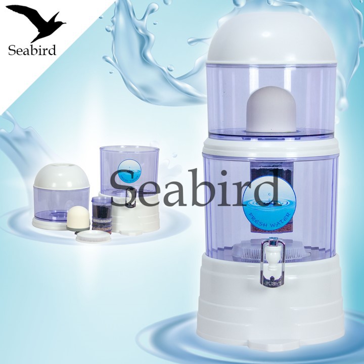 Seabird เครื่องกรองน้ำ เครื่องกรองน้ำอเนกประสงค์ อุปกรณ์ครบชุด เครื่องกรองน้ำคุณภาพดี ขนาดจุ 14ลิตร