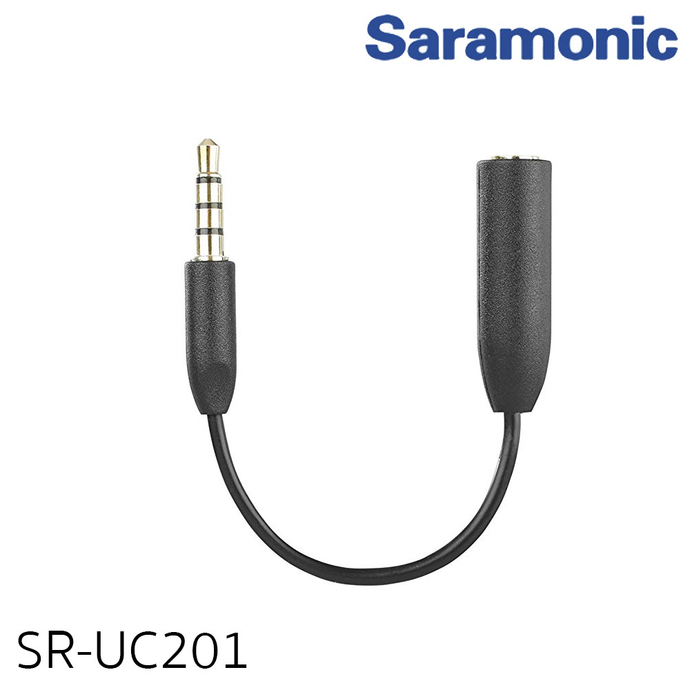 Saramonic SR-UC201 3.5mm Female TRS Microphone Adapter Cable