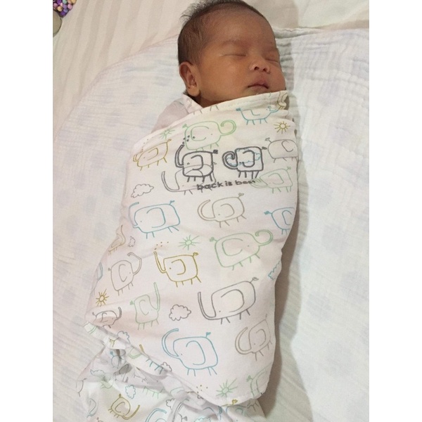 Halo Back is best Swaddle Me ผ้าห่อตัวสำเร็จรูปที่ แรกเกิด6เดือน ใช้