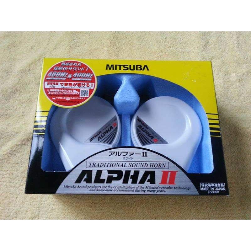 แตรญี่ปุ่น แตรMITSUBA ALPHA II สีขาว Made in Japan ของใหม่