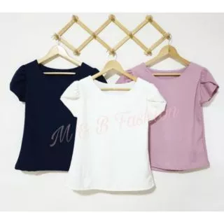 เสื้อแขนบัวซ้อน 2 ชั้น เสื้อทำงานแขนทรงสวย เสื้อคอกลม139฿