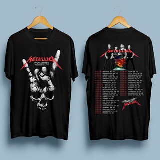 เสื้อยืด พิมพ์ลาย Metallica Hardwired 2019-2019 World Wired Tour Concert Tee ไซซ์ S - 3Xl