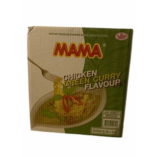 มาม่า บะหมี่กึ่งสำเร็จรูป รส แกงเขียวหวานไก่ MAMA Chicken Green Curry Flaour 55g 1กล่อง/บรรจุ 30 ซอง ราคาพิเศษ พร้อมส่ง