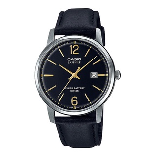 Casio Standard นาฬิกาข้อมือผู้ชาย สายหนัง รุ่น MTS-110L-1AVDF