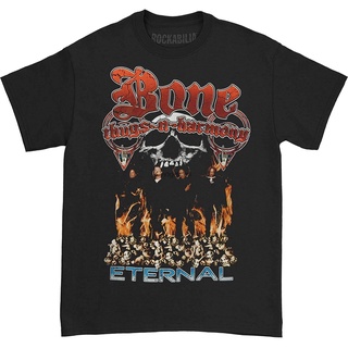 เสื้อผ้าผชLyzh เสื้อยืดลําลอง แขนสั้น พิมพ์ลาย Bone Thugs N Harmony สไตล์วินเทจS-5XL