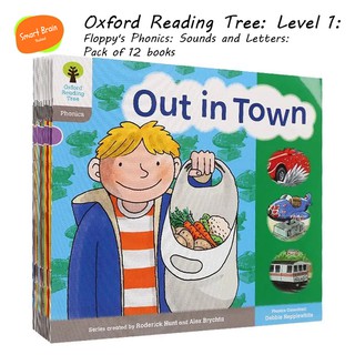 *ส่งทุกวัน* Oxford Reading Tree: Level 1: Floppys Phonics: Sounds and Letters: Pack of 12 books