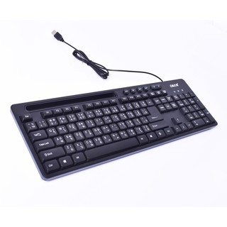 Oker keybord usb ,มีสายรุ่น k758