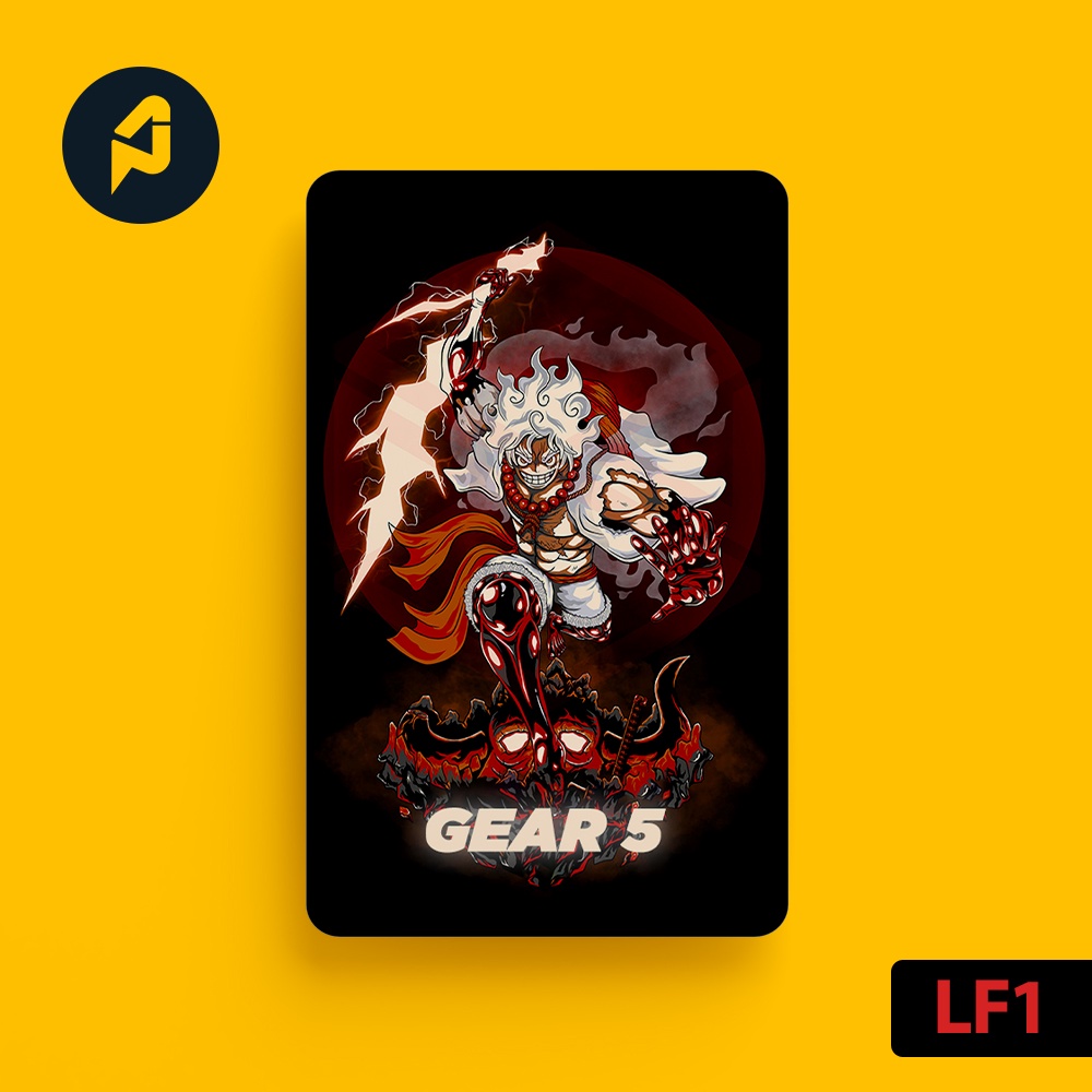 One Piece (Luffy Gear 5) - Touch n Go Sticker, Access Card Cover (กันน้ํา, คุณภาพสูง)