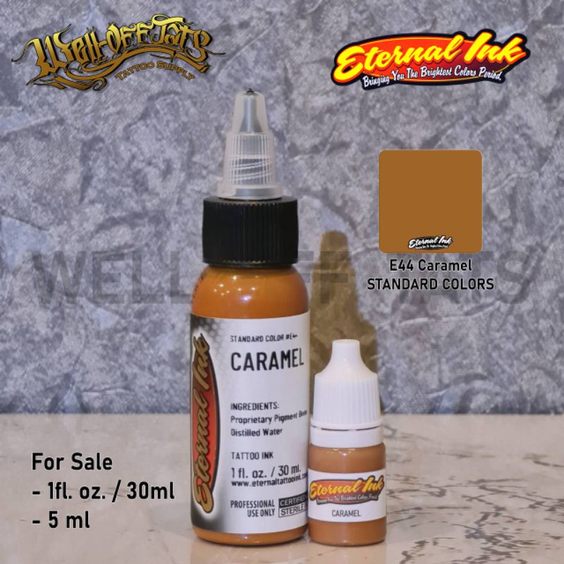 หมึกสักลาย Eternal แท้ E44 Caramel