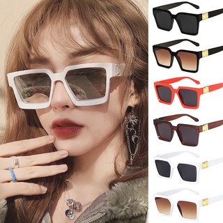 Retro Vintage Square Women Men Sunglasses Anti-UV Glasses Outdoor Beach Vacation Sunglasses Fashion Accessories