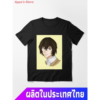 Appes Store COD BSD Bungou Stray Dogs Osamu Dazai Essential T-Shirt เสื้อยืดพิมพ์ลาย เสื้อยืดคู่รัก