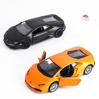 ProudNada Toys ของเล่นเด็กรถเหล็กโมเดลรถสปอร์ต RMZ CITY DIE CAST HURACAN COUPE