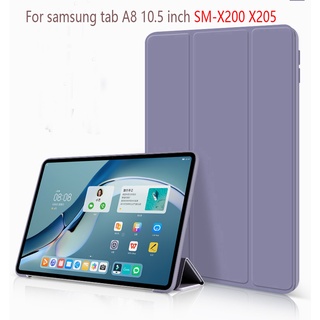 เคสแท็บเล็ต PC แบบแข็ง พับได้สามทบ สําหรับ Samsung Galaxy Tab A8 10.5 นิ้ว SM-X200 X205