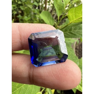 Lab made Blue sapphire 17carats 12.50x15mm