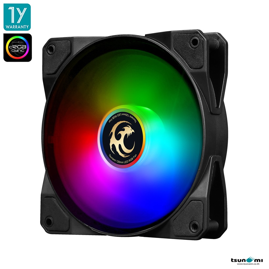 พัดลมระบายความร้อน Tsunami ABLAZE (cRGB Sync) Series RGB Cooling Fan X1 (รับประกันสินค้า 1 ปี)