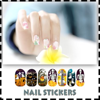 Nail Stickers สติ๊กเกอร์ติดเล็บ แบบเต็ม 15 แบบ