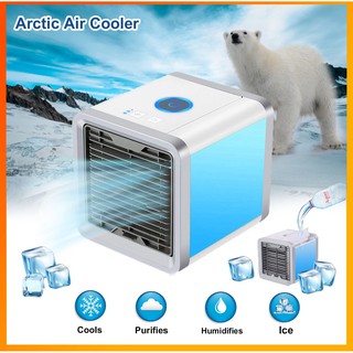 Arctic Air Cool เครื่องทำความเย็นมินิ แอร์ตั้งโต๊ะขนาดเล็ก พัดลมไอเย็น ขนาดเล็ก พกพาง่าย 📌ARCTIC AIR NEW V2 mini📌